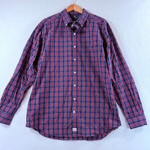 Vineyard Vines Button Down Shirt Mens XL Blue‎ Red Plaid Slim Fit Murray Preppy